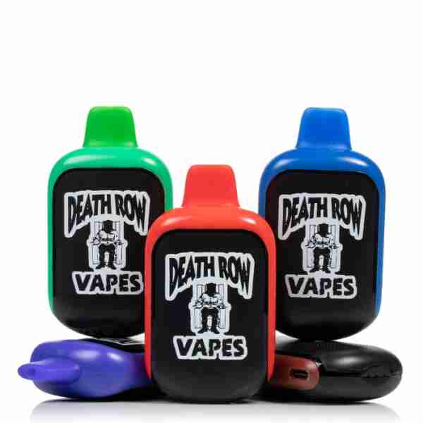 Introducing the Death Row 5000 Puffs 5% Nic Disposable Vape with an incredible capacity of 5000 puffs. Experience the ultimate vaping experience with this one-of-a-kind, long-lasting device from Death Row.