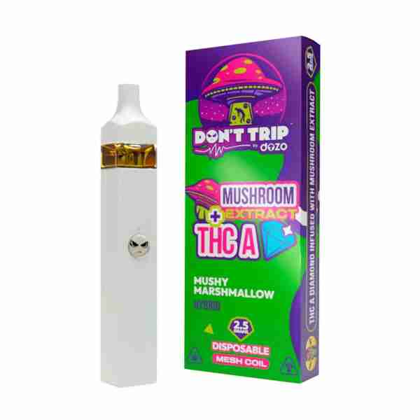Don't trip Dozo Mushroom Extract + THCA Disposables 2.5 Grams.