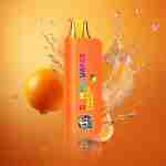 A Dummy Vapes 8000 Puffs 5% Nic Disposable Vape, featuring a refreshing blend of orange juice and a hint of water.