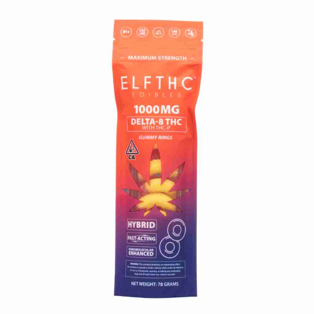 elf thc edibles gummies 1000mg gummy rings