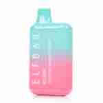 An Elf Bar BC5000 Disposable Vapes body wash bottle with a pink and blue color.