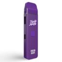 A purple Flying Monkey THC-A Disposables 6g device with the Flying Monkey logo on it.