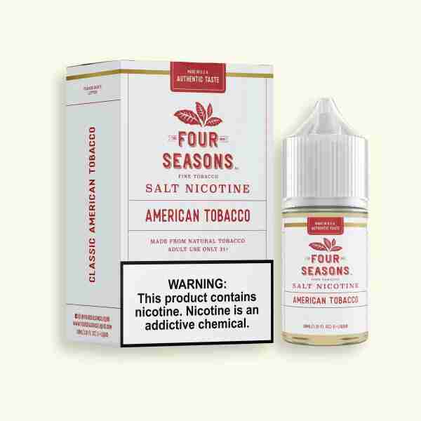 Four seasons American Tobacco 30ml nicotine salt.