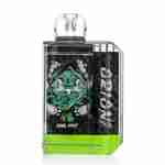 A Lost Vape Orion Bar 7500 Puffs 5% Disposable Vape with a green and black design, capable of delivering 7500 puffs.