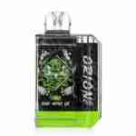 A green and black Lost Vape Orion Bar 7500 Puffs 5% Disposable Vape with a logo on it.