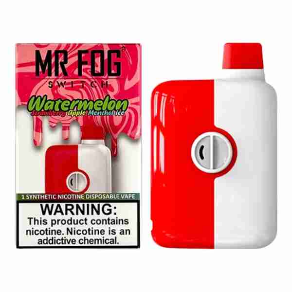 Mr Fog Switch SW5500 Disposables is a refreshing vape juice that perfectly captures the juicy essence of watermelon. Made for use with the Mr Fog Switch SW5500 Disposables, this e-liquid provides a