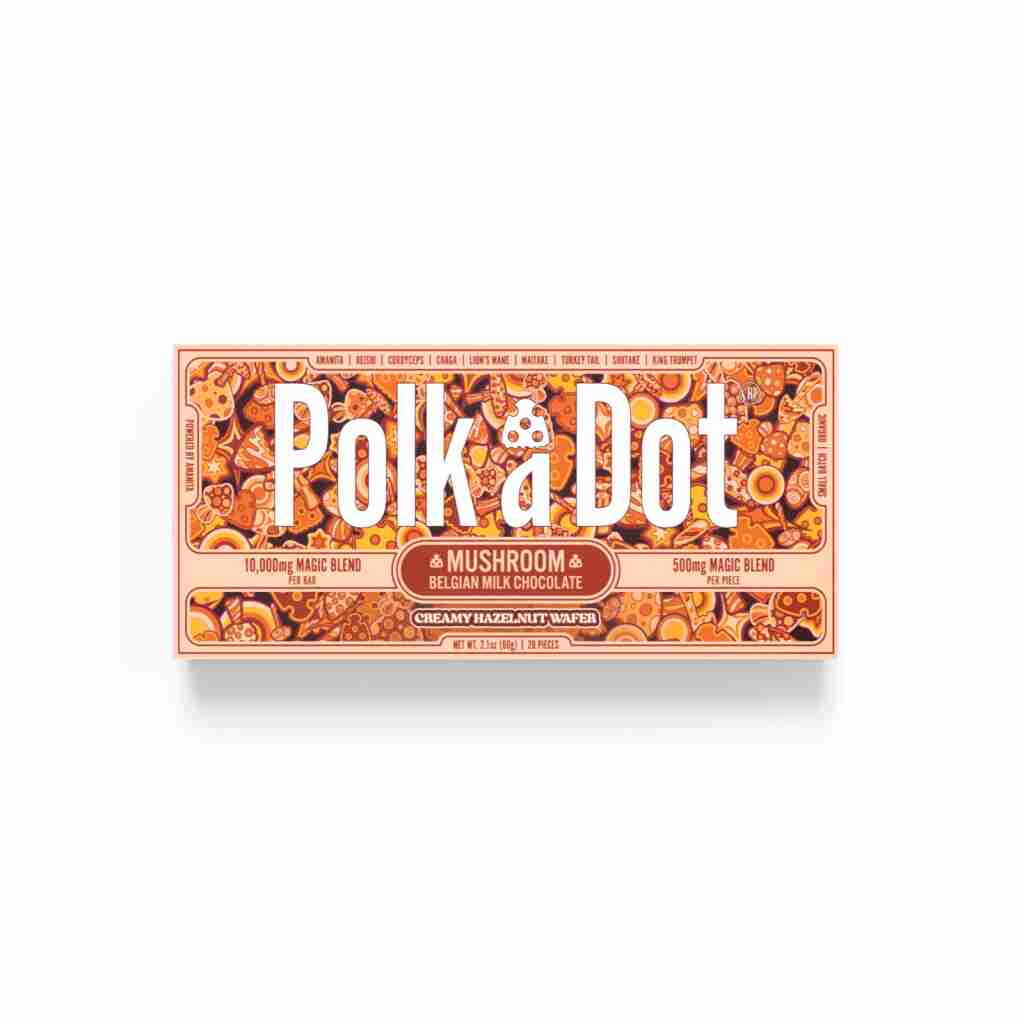 polkadot urb mushroom chocolate bars creamy hazelnut