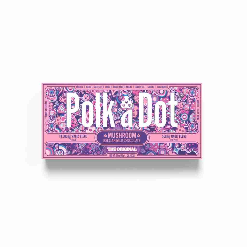 polkadot urb mushroom chocolate bars the original top