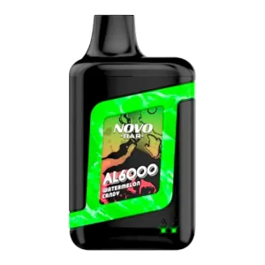 A white background showcasing a bottle of SMOK Novo Bar AL6000 Disposable Vape.