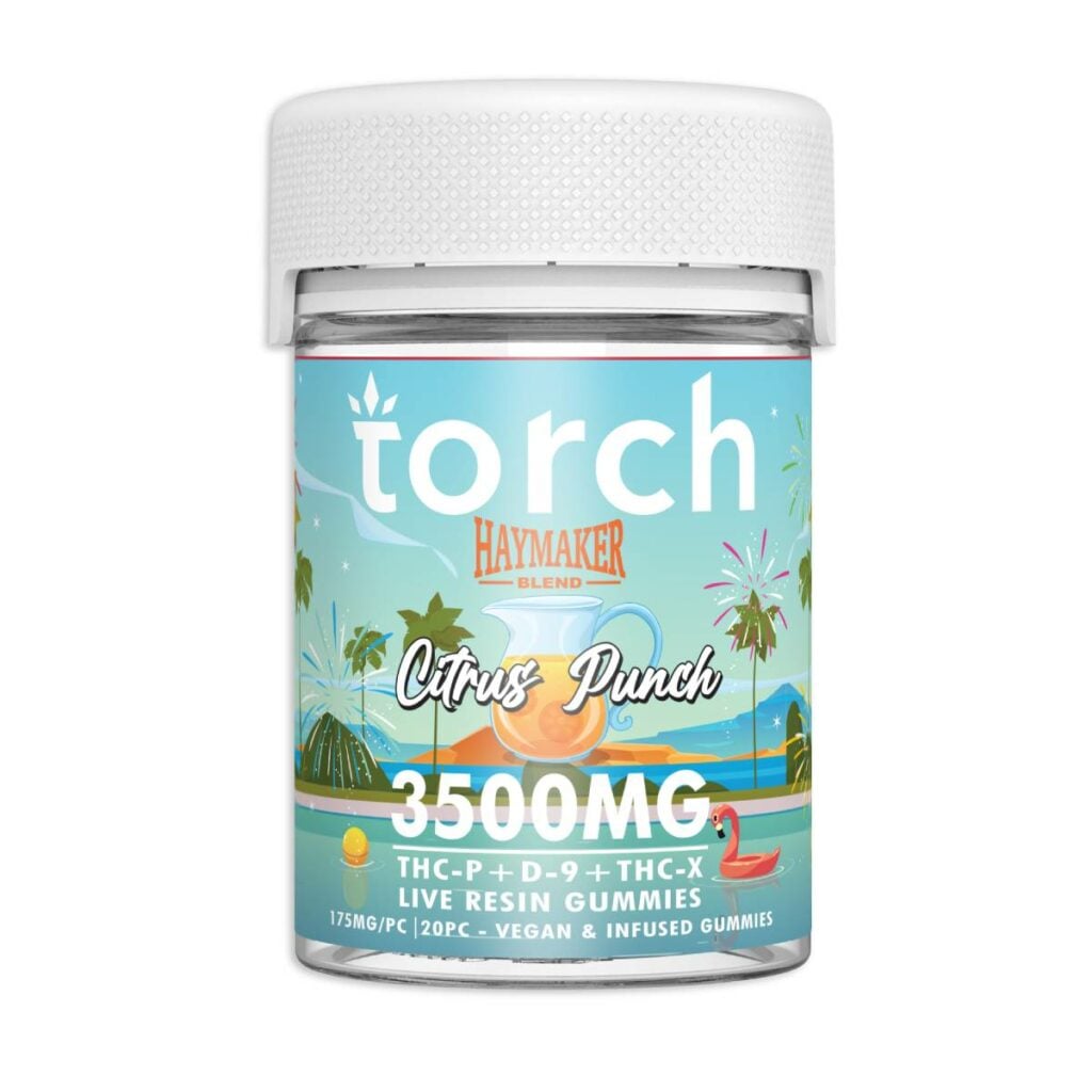 torch haymaker blend gummies 3500mg citrus punch