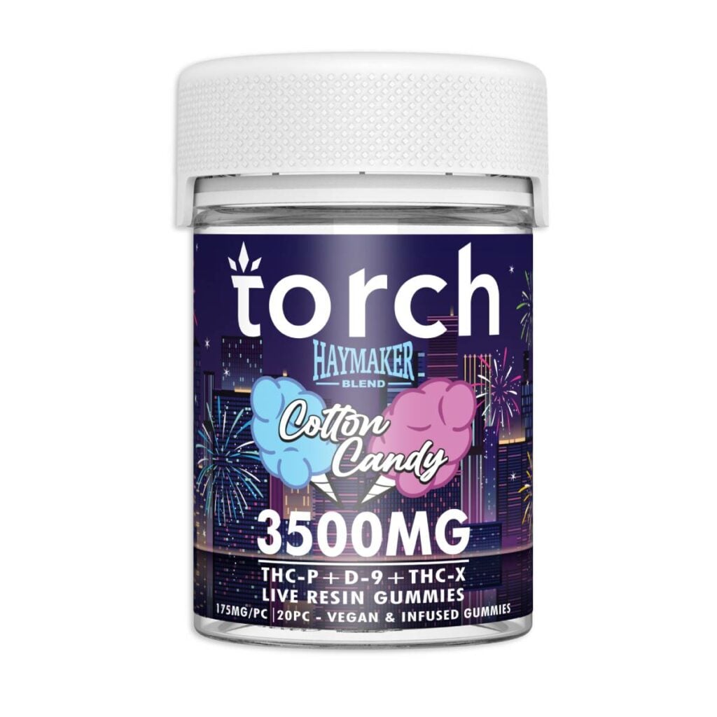 torch haymaker blend gummies 3500mg cotton candy