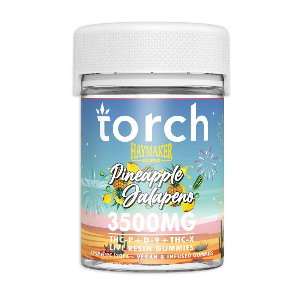 torch haymaker blend gummies 3500mg pineapple jalapeno