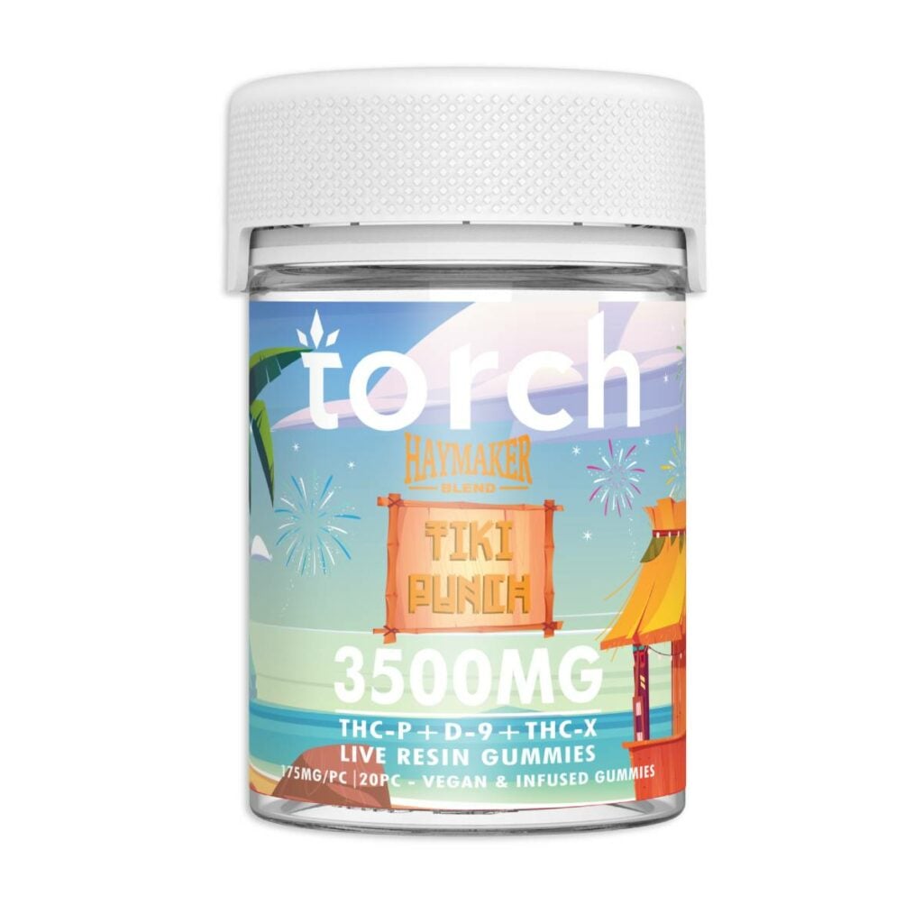 torch haymaker blend gummies 3500mg tiki punch