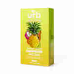 A box of Urb x Toke Station Refined Resin Disposables 6g fruit juice with a pineapple on it.