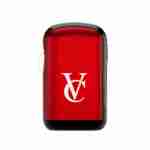 A red and black VAPECLUTCH Vape Case vaporizer.