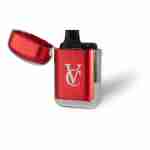 A red VAPECLUTCH Vape Case with the letter V on it.