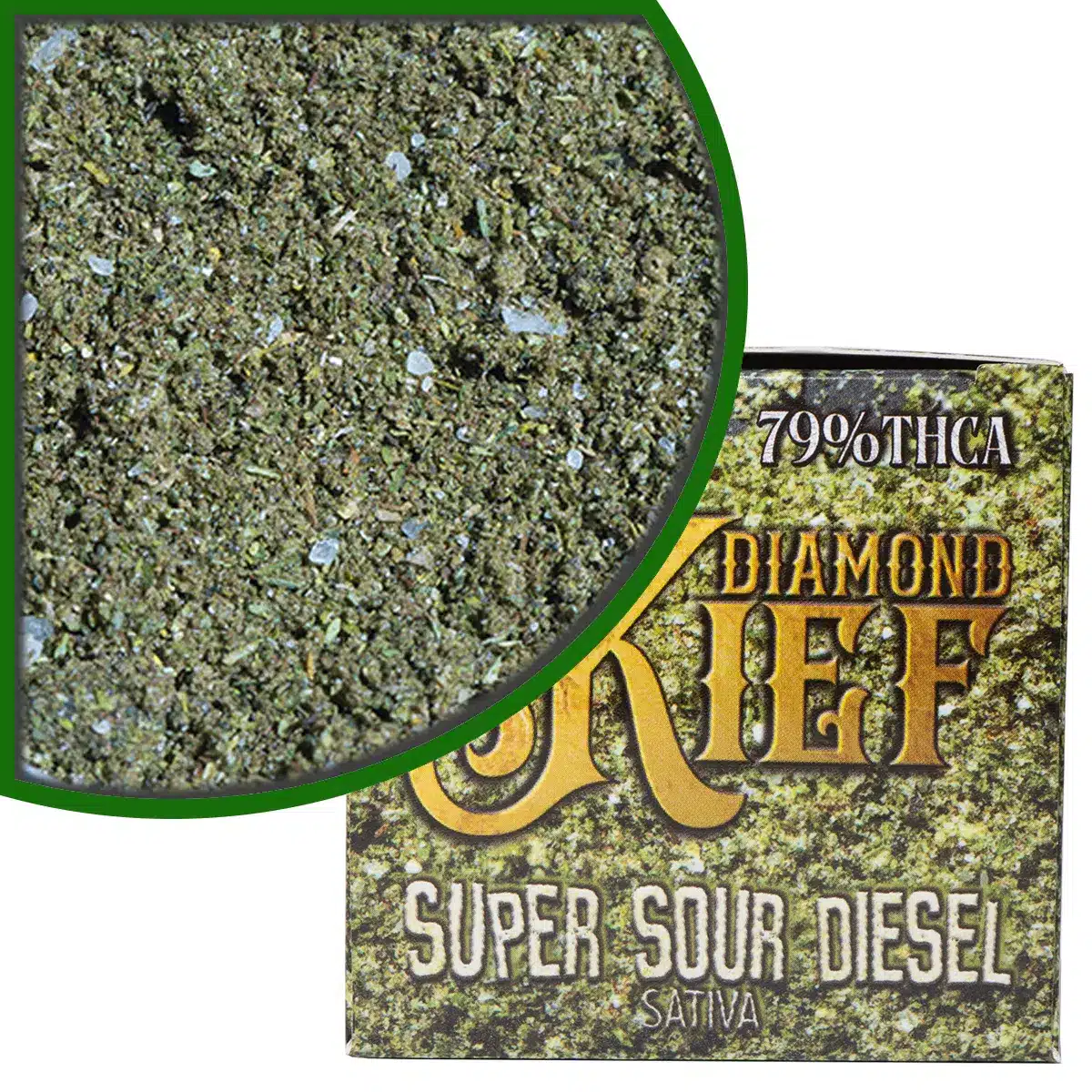 Dazed THCa Diamond Kief 3g - Super Sour Diesel | D8 Super Store