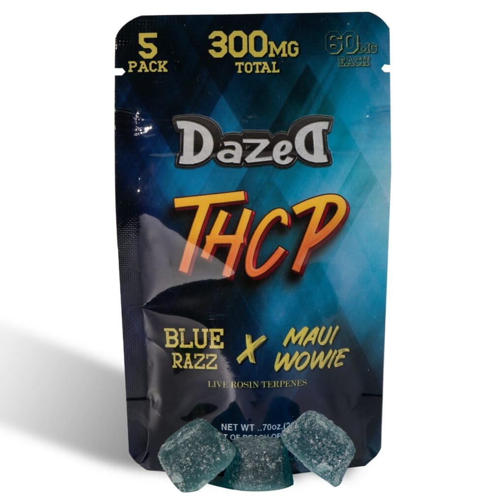 Dazed THCP Gummies 300mg 5pc Blue Razz