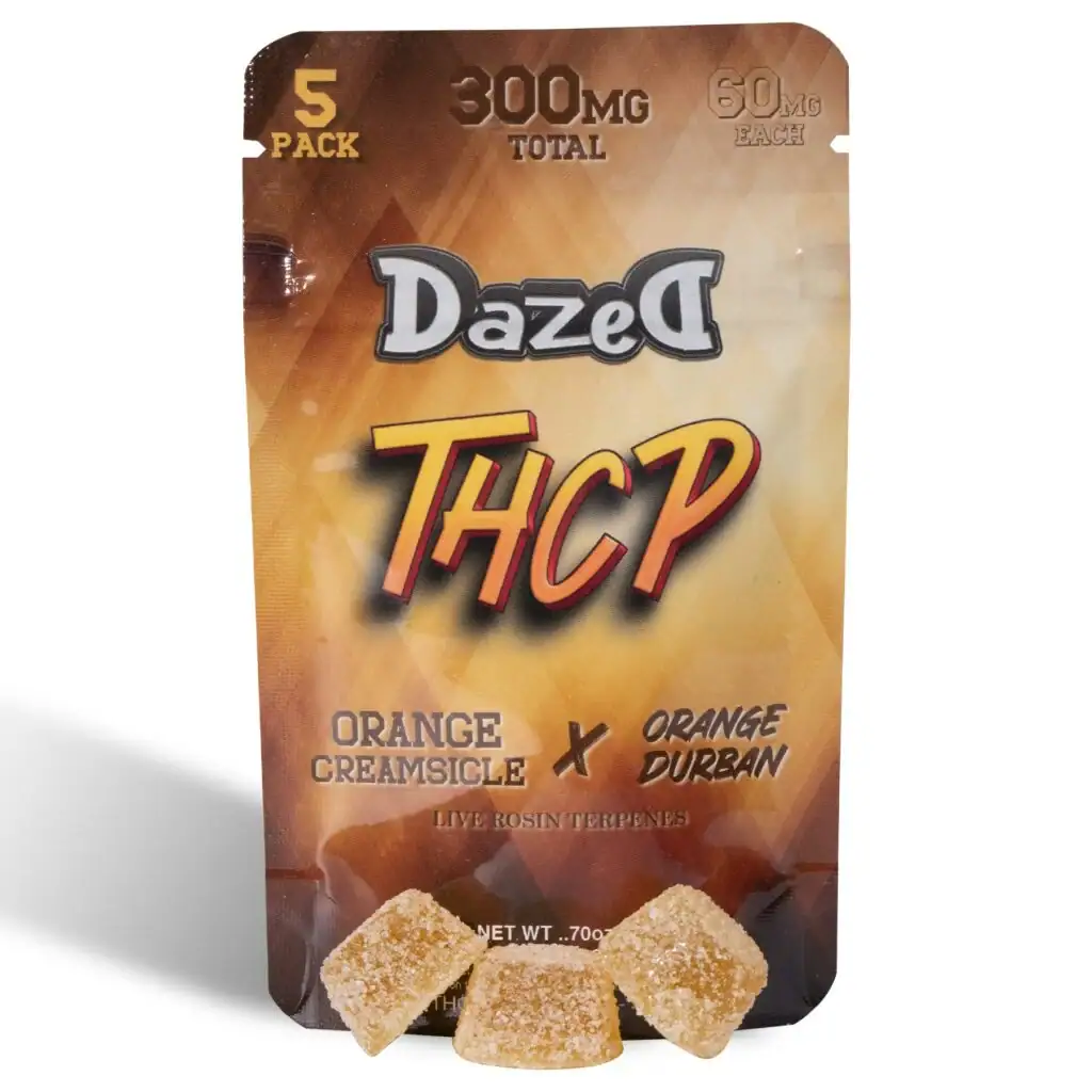 Dazed THCP Gummies 300mg 5pc Orange Creamsicle