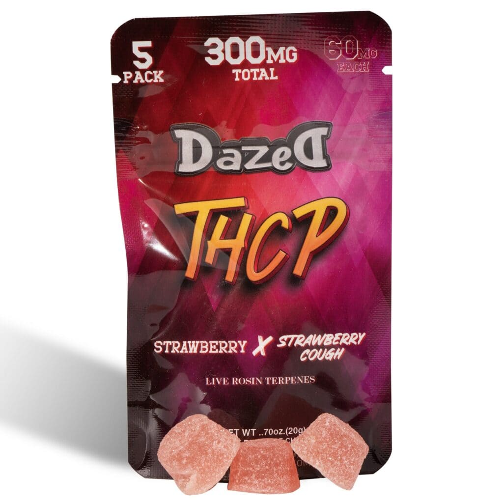 Dazed THCP Gummies 300mg 5pc Strawberry