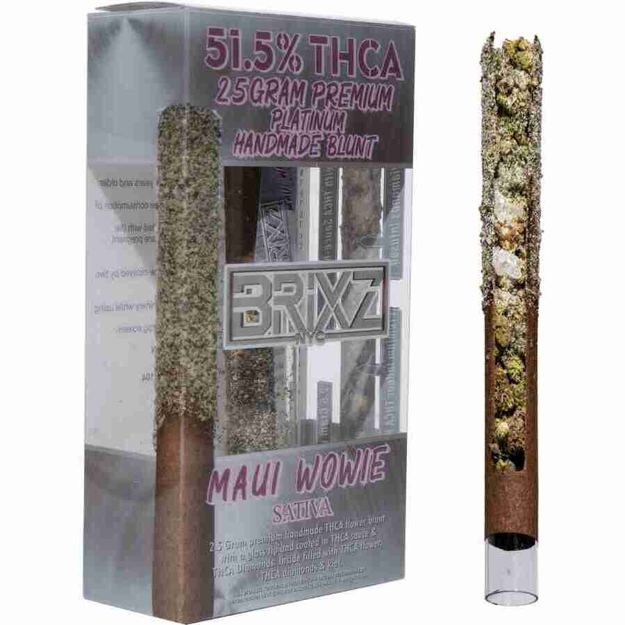 Brazil BRIXZ Platinum THCA Pre Roll 2.5g Maui Wowie - 5% THC with Platinum THCA.