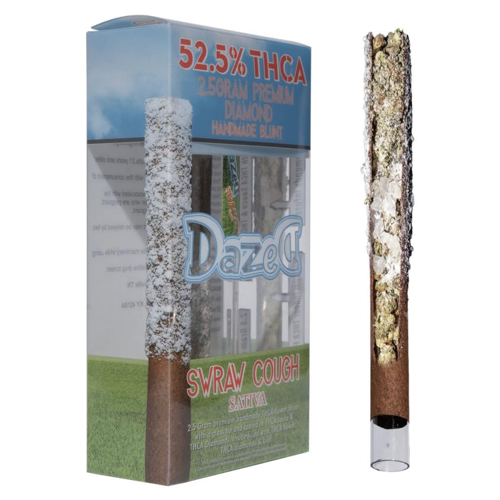 Dazed THCa Diamond Pre-Roll 2.5g Straw Cough