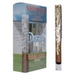 A box of Dazed Diamond THCa Pre Roll 2.5g, accompanied by a box of ice.