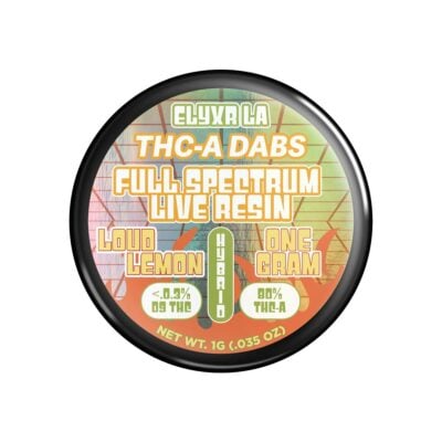 Elvyra ta a Elyxr LA THCa Full Spectrum Live Badder Dabs 1g.