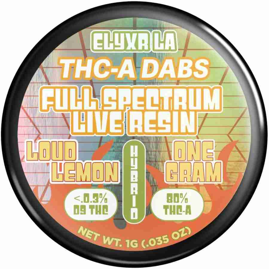 Elvyra ta a Elyxr LA THCA Full Spectrum Live Badder Dabs 1g.