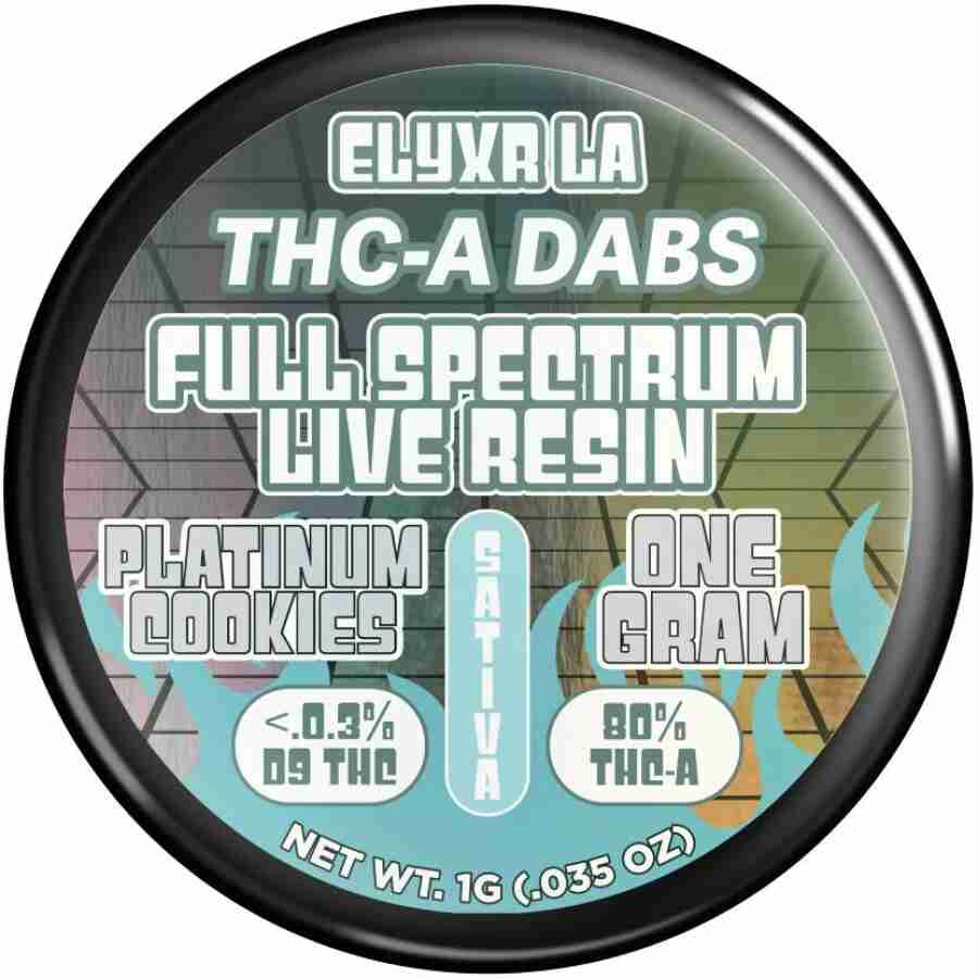 Elyxr LA THCA Full Spectrum Live Badder Dabs 1g delta 8 thc full spectrum live resin.