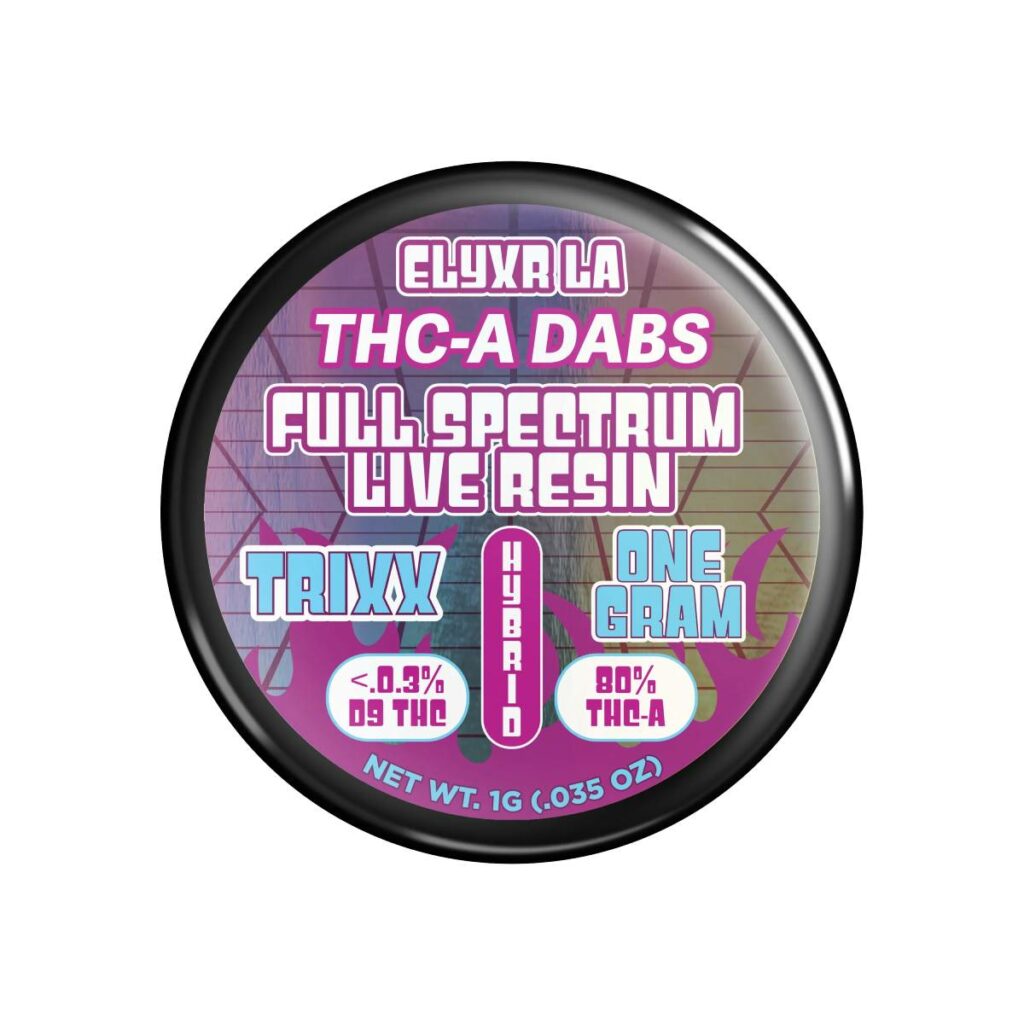 elyxr la thca dabs full spectrum live resin trixx hybrid 1g