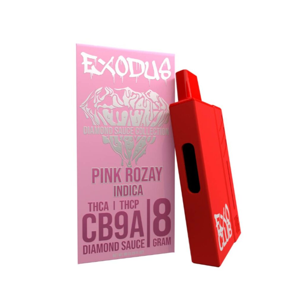 exodus diamond sauce collection cb9a disposables 8g pink rozay