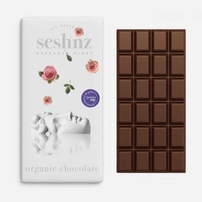 Seshinz organic Flurish Mushroom Chocolate Bars.