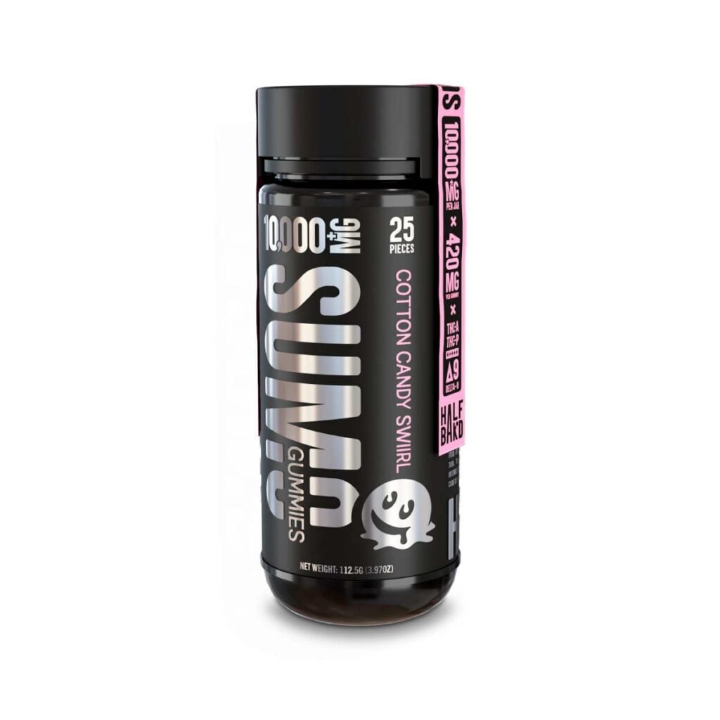 Half Bak’d Sumo Gummies 10000mg 25pc Cotton Candy Swirl