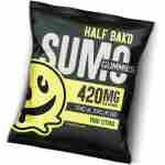 Packaging of "Sumo Gummies, 420 mg THC-A, THC-P, with Yuzu Citrus flavor.