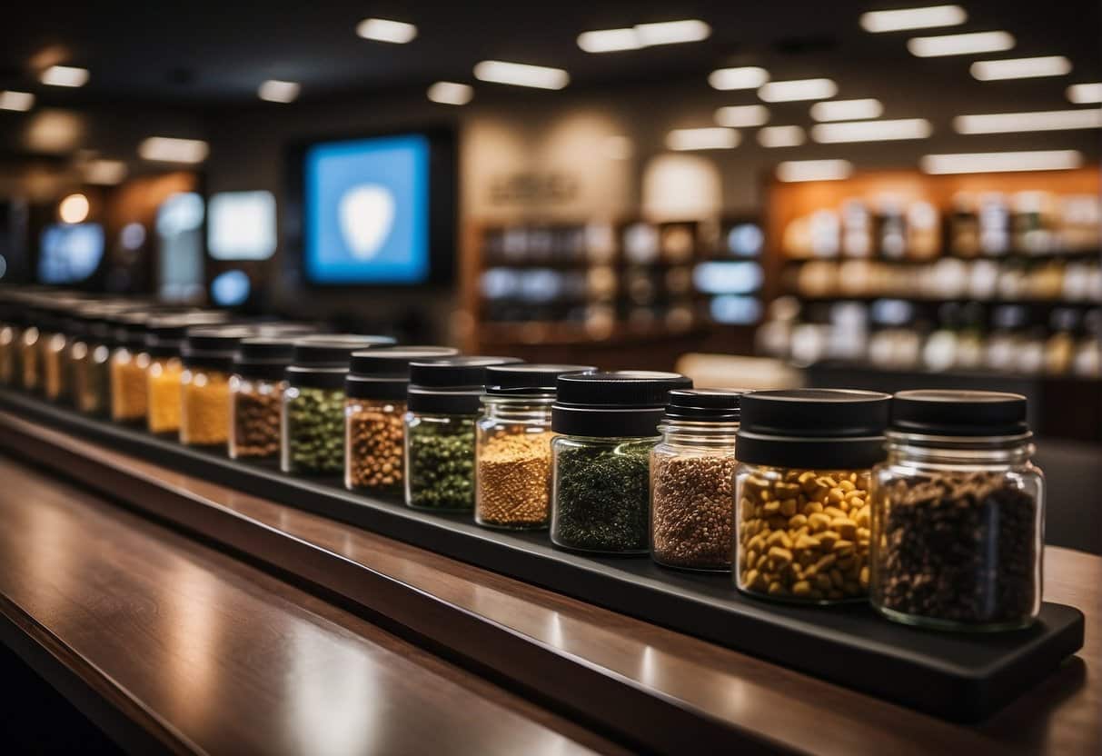Tennessee store selling legal jars of spices on a shelf.