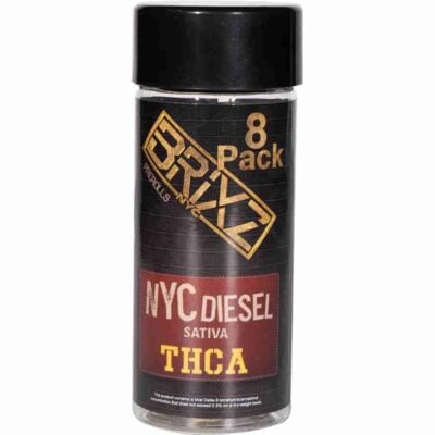 BRIXZ THCa 8-Pack Pre-Rolls 6g NYC Diesel