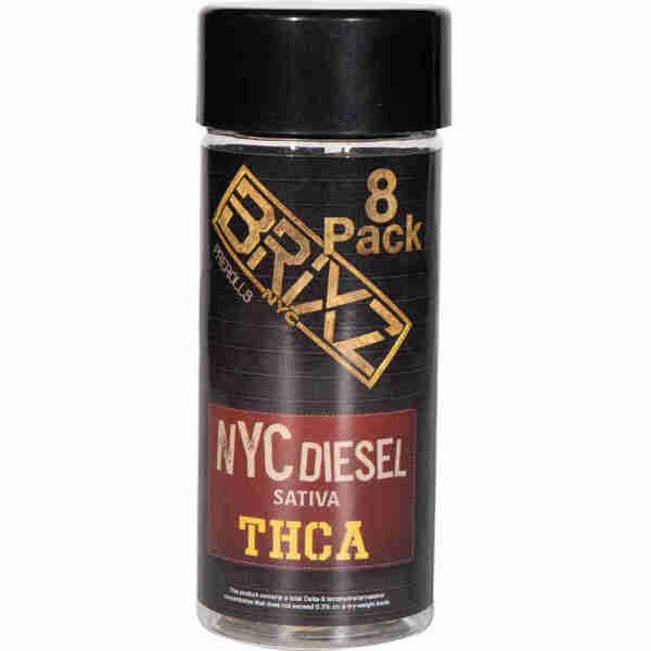 BRIXZ THCA 8-Pack Pre-Rolls 6g NYC Diesel
