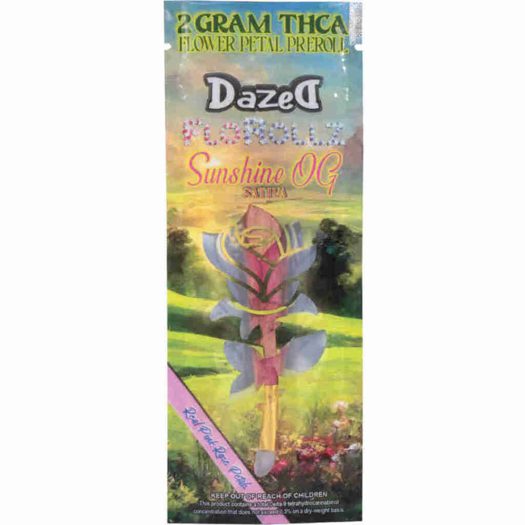 Dazed FloRollz THCa Pre-Roll 2g Sunshine OG - Sativa