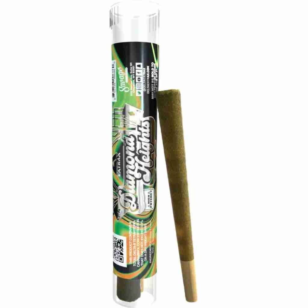 Delta Extrax Diamond Heights Exotic THCA 2pc Pre Rolls 2.6g Gorilla glue