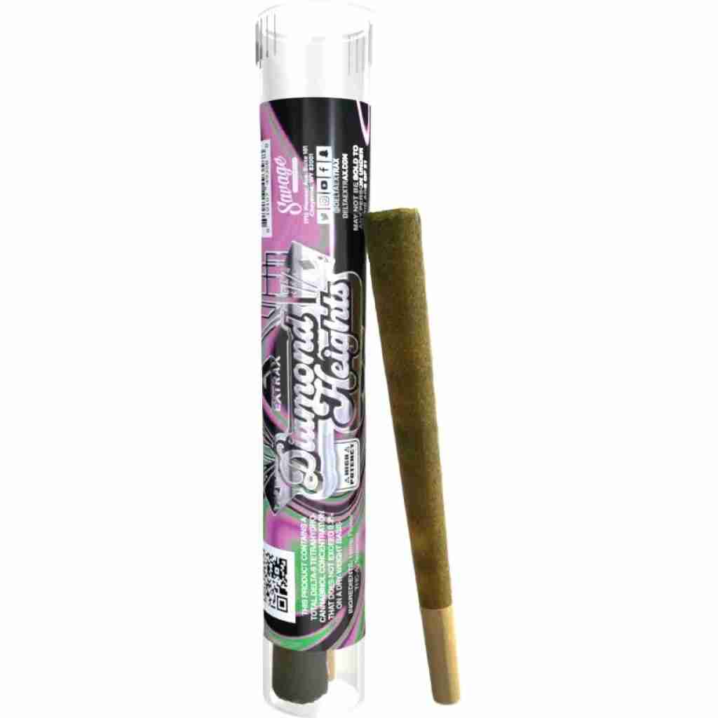 Delta Extrax Diamond Heights Exotic THCA 2pc Pre Rolls 2.6g watermelon kush