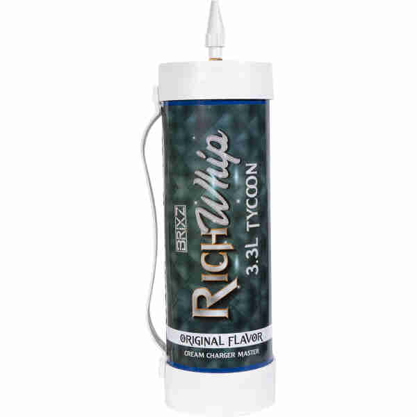 A RichWhip by BRIXZ - 3.3L Tycoon Gas Original Flavor cream dispenser on a white background.