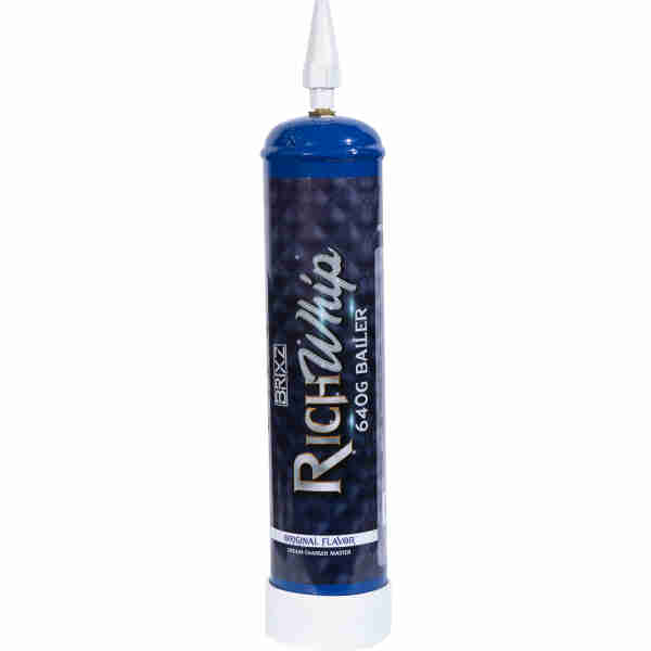 A tube of RichWhip by BRIXZ - 640g Baller Gas Original Flavor food-grade adhesive.
