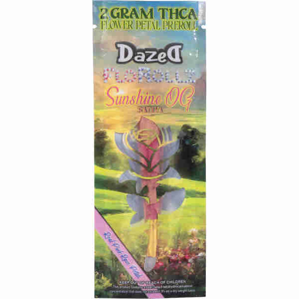 A package of Dazed FloRollz THCA Pre-Roll 2g.