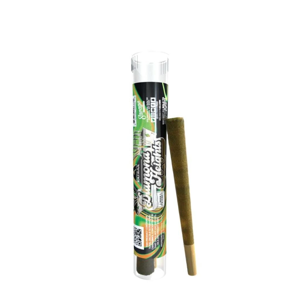 Delta Extrax Diamond Heights Exotic THCa 2pc Pre-Rolls 2.6g Gorilla Glue