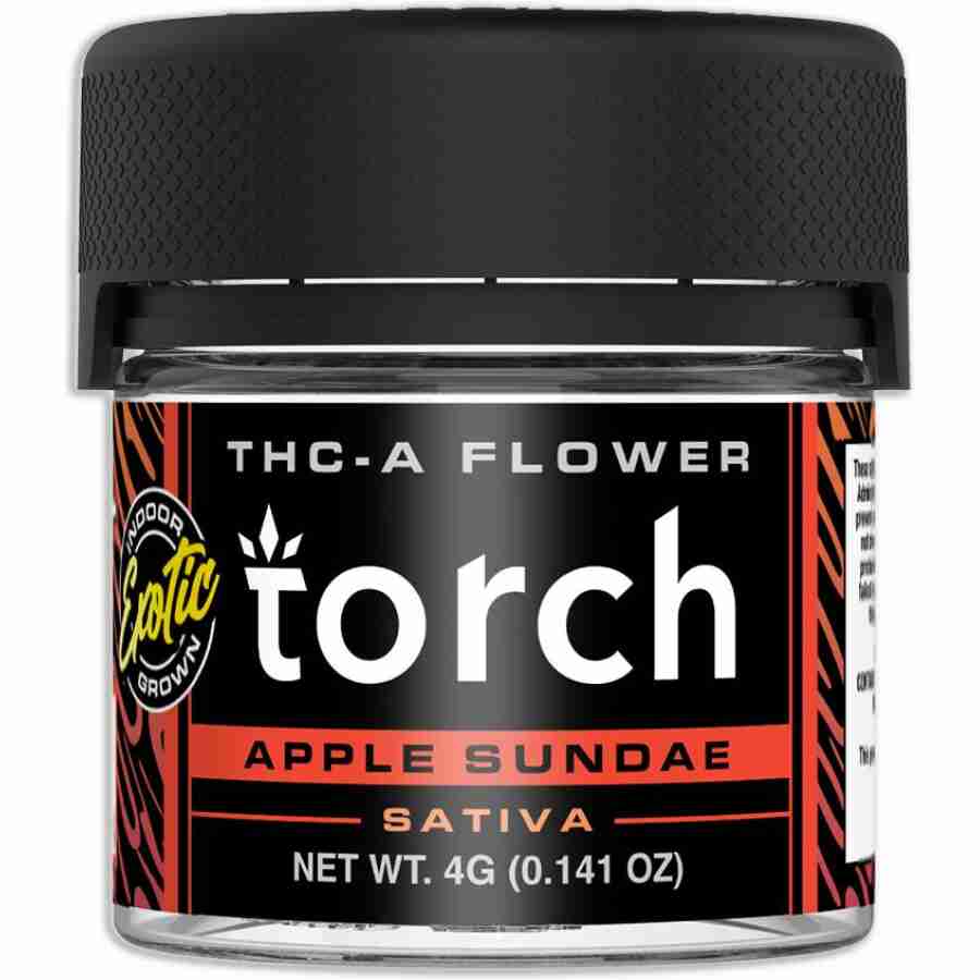torch premium thca flower jar 4g apple sundae