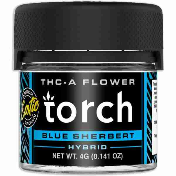 torch premium thca flower jar 4g blue sherbert