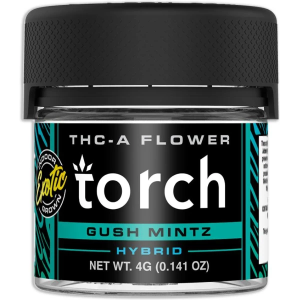 torch premium thca flower jar 4g gush mintz.