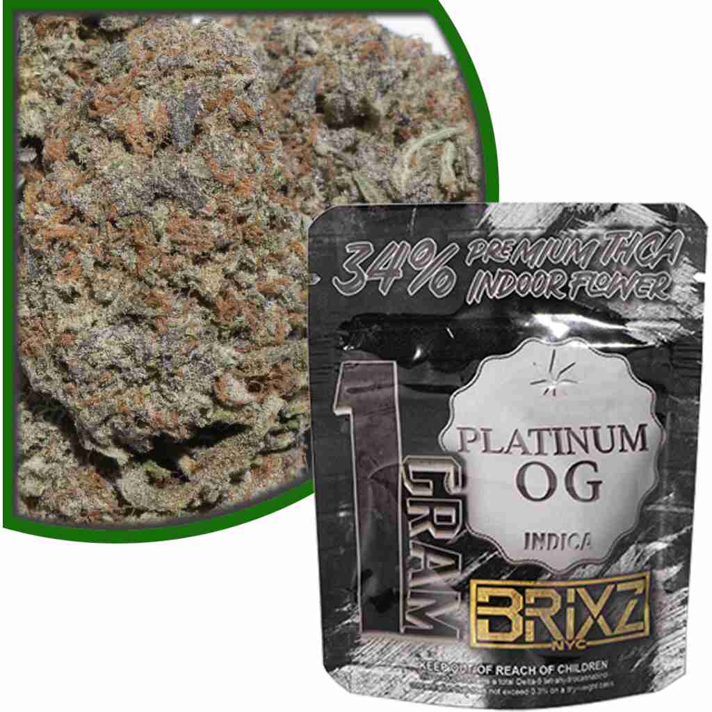 BRIXZ Premium Indoor THCa Flower 1g Platinum OG