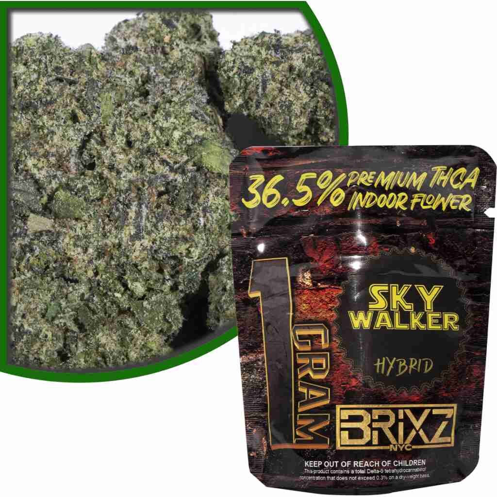 BRIXZ NYC Premium Indoor Cannabis THCa Flower 1g Skywalker